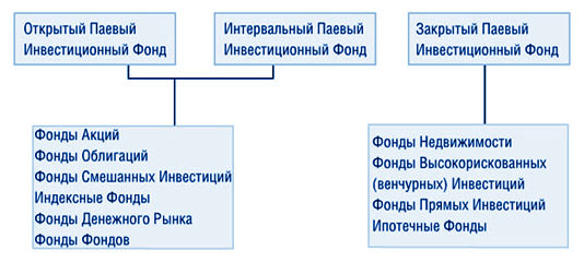 Пифы и паи инвестиционного типа, их характеристика