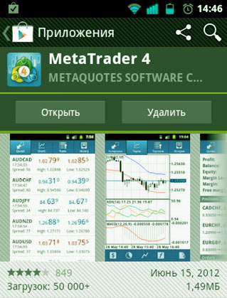 устанавливаем к windows phone, сам Метатрейдер