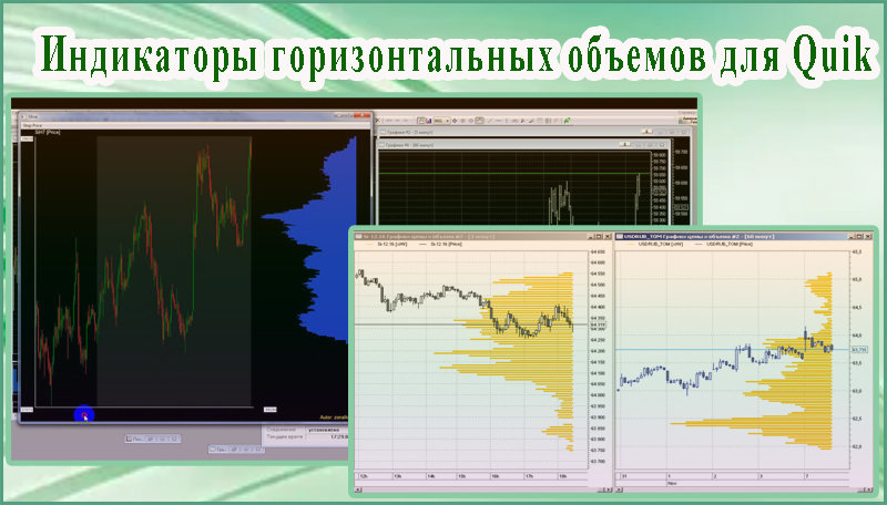 Индикаторы горизонтальных объемов для Quik, а также MT4 и 5. Их обзор, настройки и примеры торговли