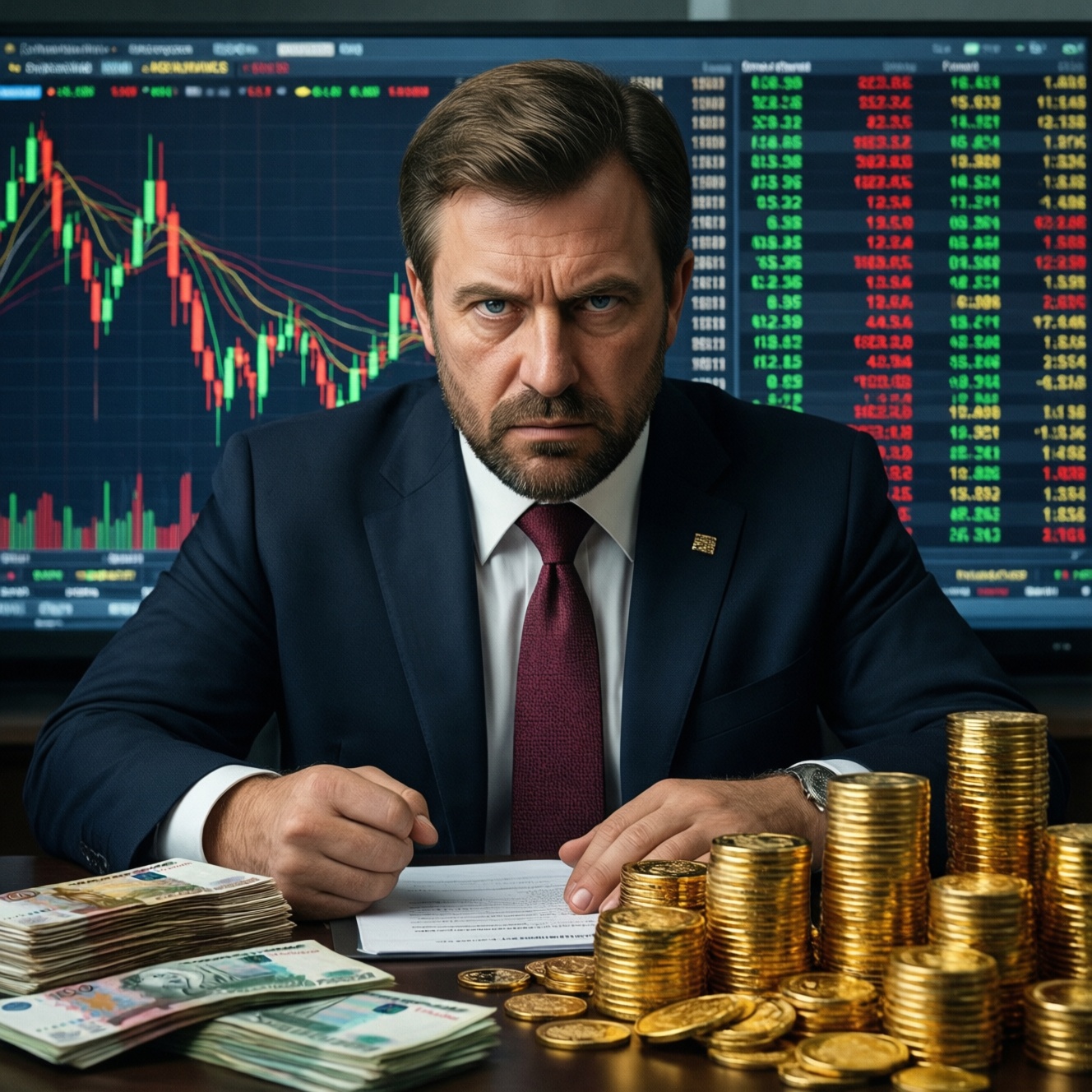 Минфин увеличит продажи валюты и золота: рубль укрепляется, а акции снижаются