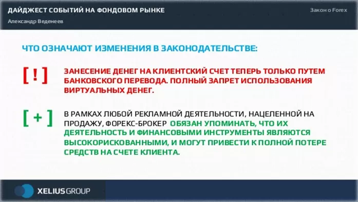 рынок в России, законодательство 2015