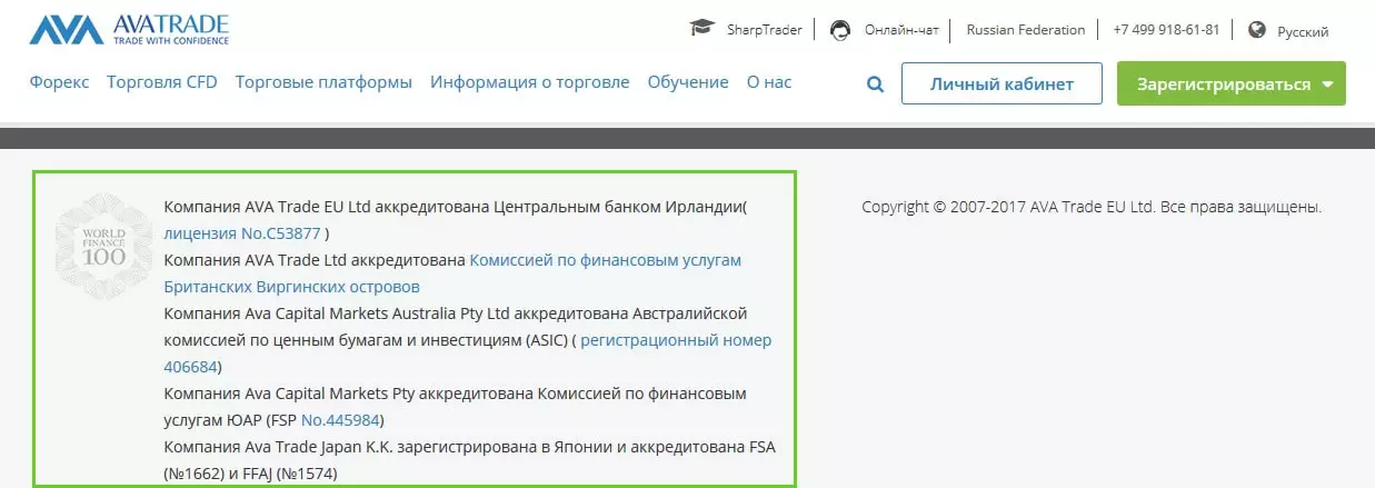 информация брокера