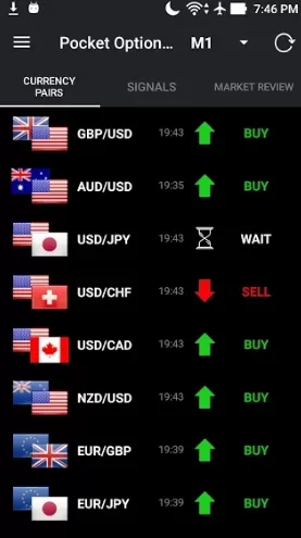 Приложение Pocket Options Signals