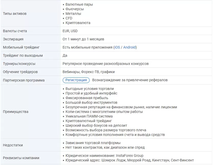 о брокере ИнстаФорекс (2)